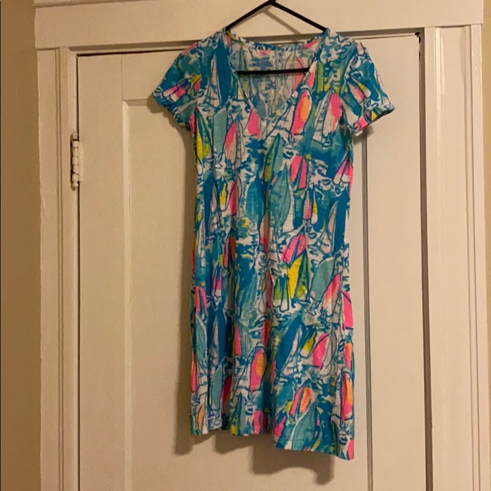 Lilly Pulitzer sailboat print dress